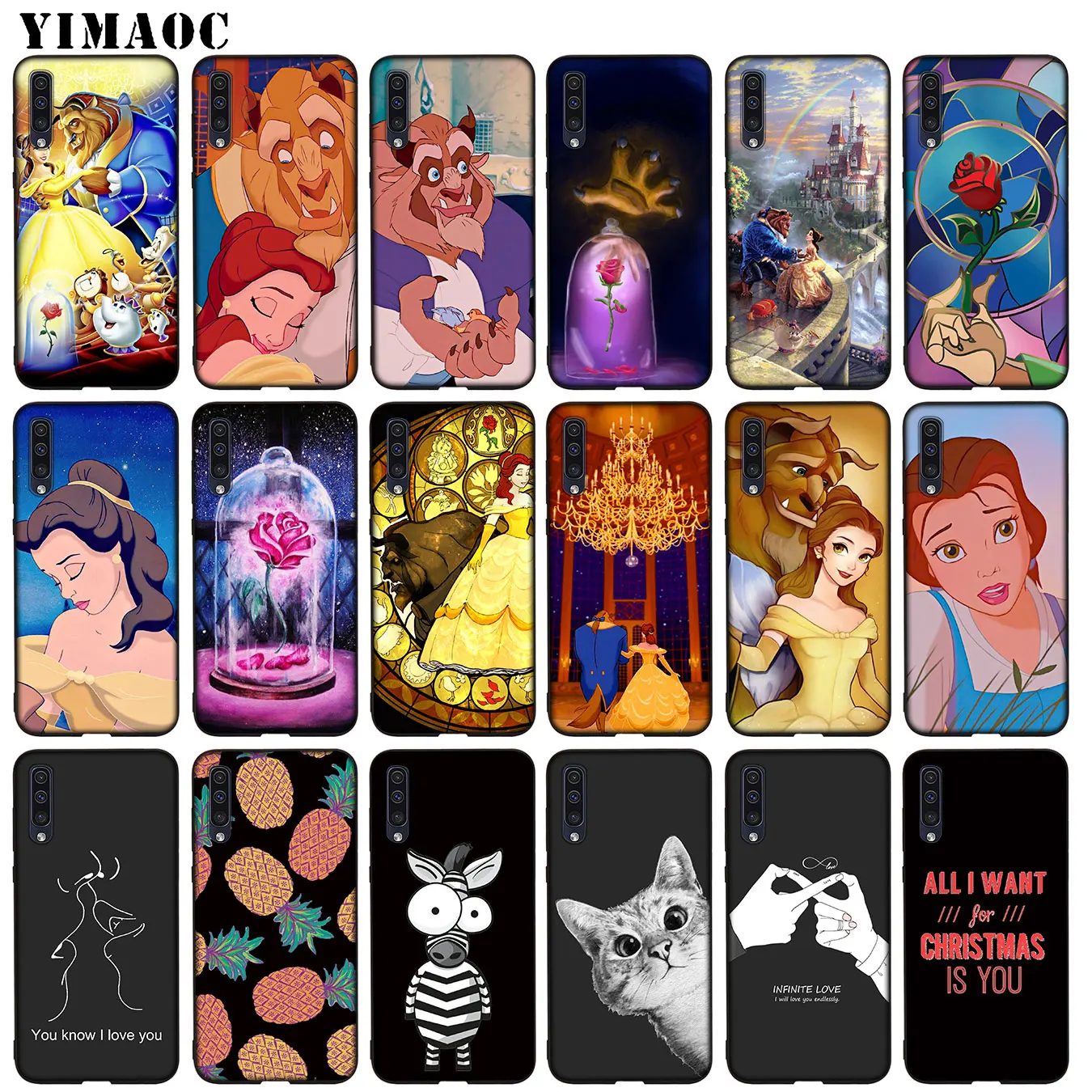 YIMAOC Красавица и Чудовище Мягкий ТПУ силиконовый чехол для Samsung Galaxy A51 A71 A81 A91 A41 A21 A11