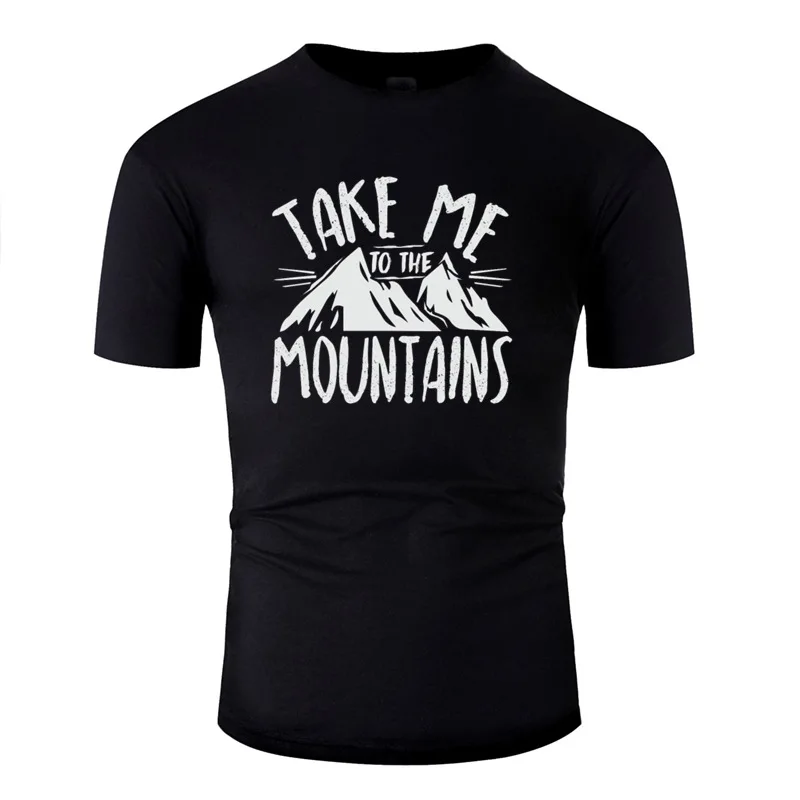 Дизайнерские мужские футболки для горного похода из 100% хлопка Потрясающие