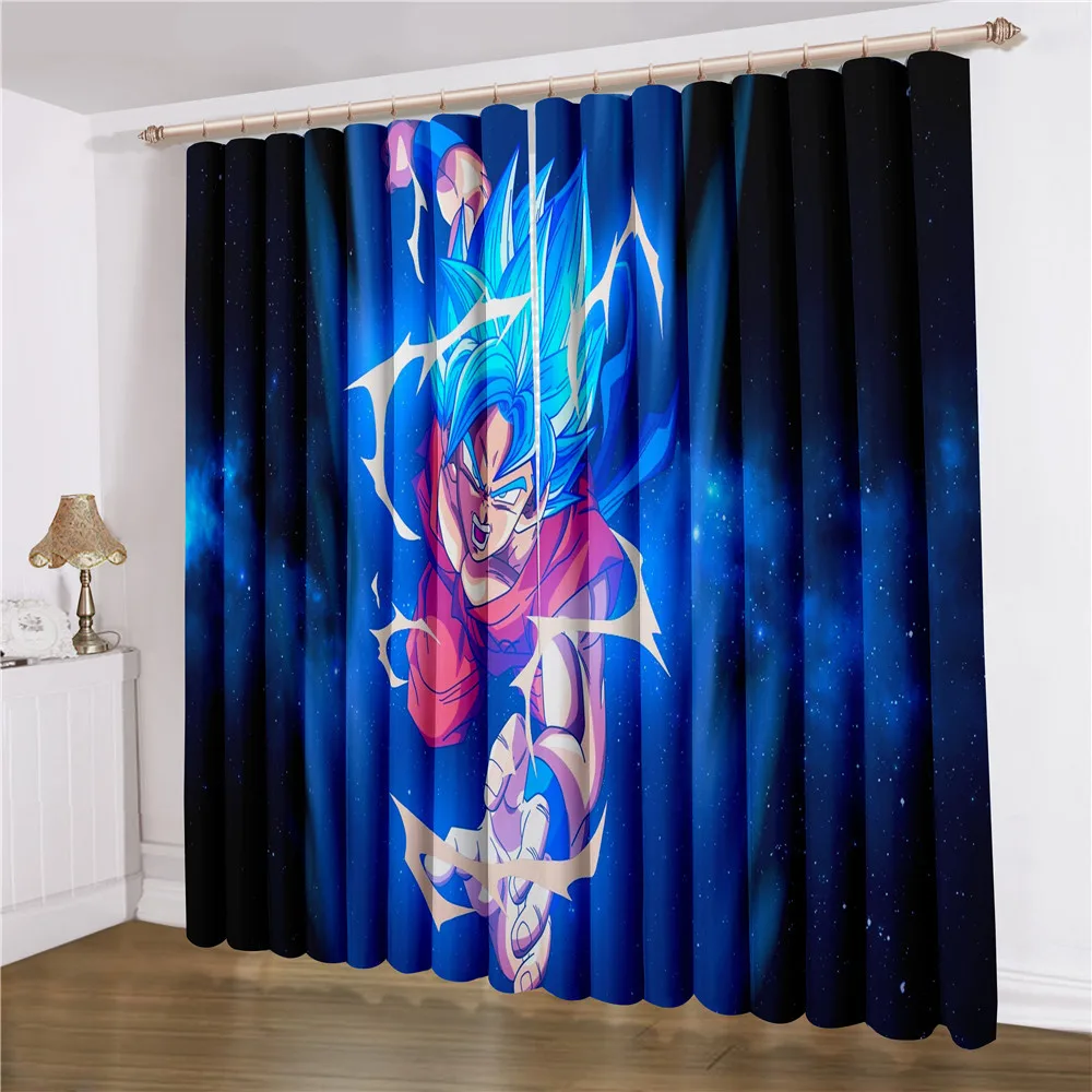 Likurb Son Goku Kakarotto Saiyan 3D печатных плотные Шторы украшения дома для детей и взрослых