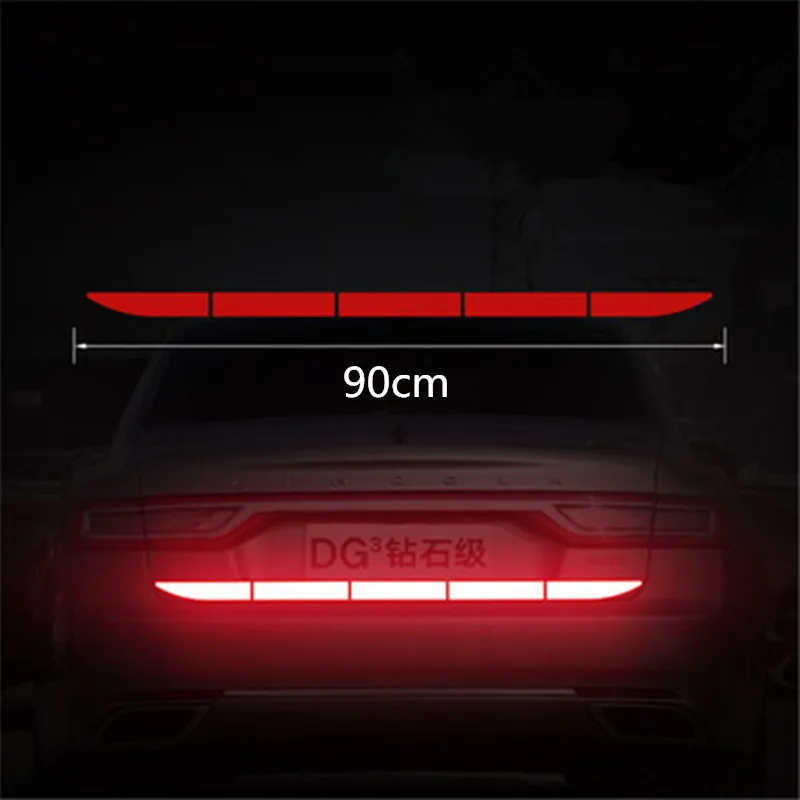 Автомобильные задние бамперы светоотражающие наклейки Предупреждение о ночной