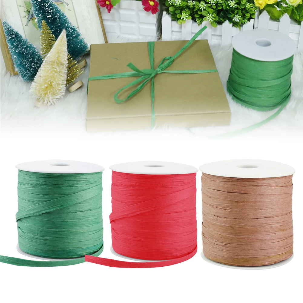 

210m Rolls Paper Raffia Ribbon 1/4inch In Width Paper Raffia Ribbonr Decoration Wrapping Crafts 210M Reel