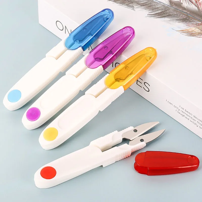 

Practical Sewing Scissors Nippers U Shape Clippers Yarn Stainless Steel Embroidery Craft Tailor Scissors Convenient Shears