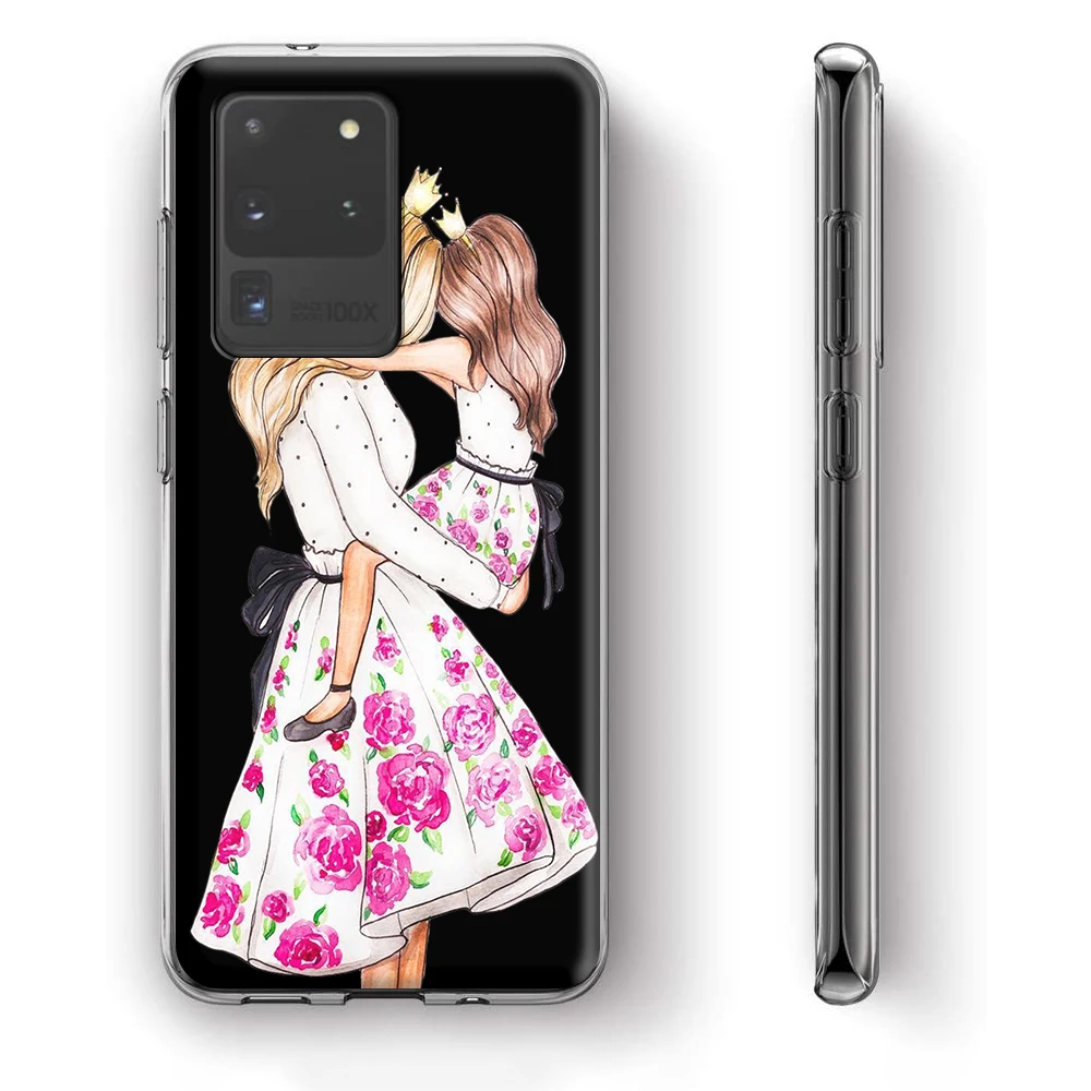 Модный чехол для девочек мамы папы Samsung Galaxy A51 A71 A81 A91 A20 A20S A20E A30 A30S A40S A50 A50S A60 A70 A70S |