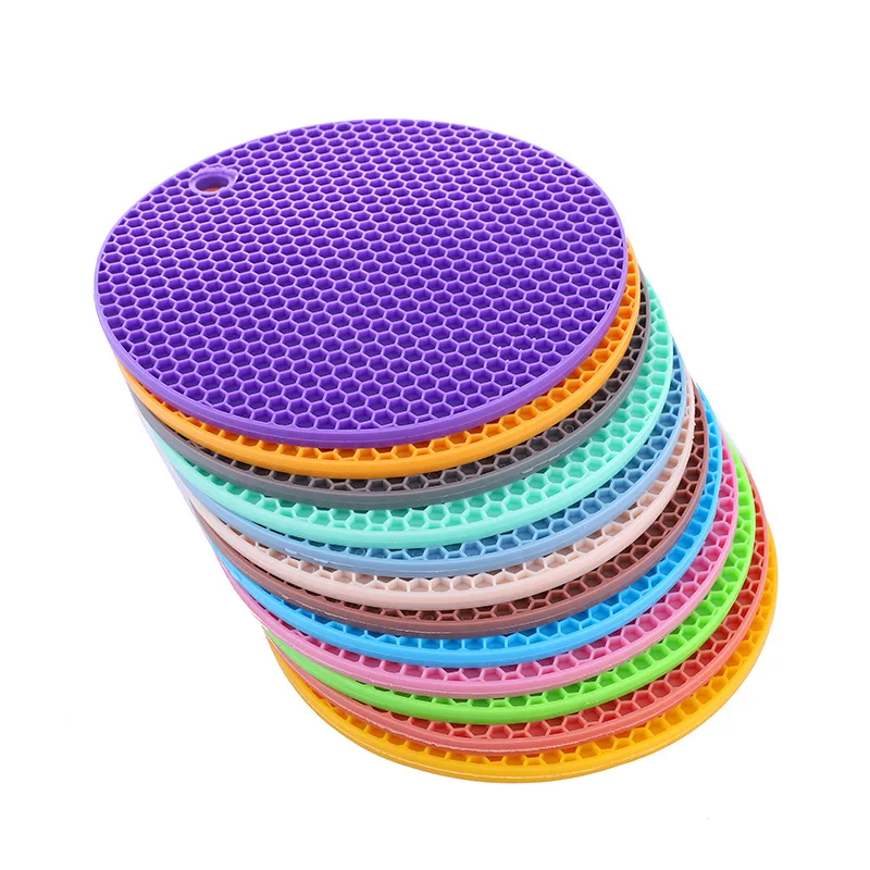

Multifunction Round shape Table Placemats Non-slip placemat Silica gel mat Milk Mug Coffee Cup Mats Kitchen Accessories