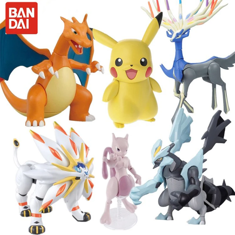 Оригинальный Покемон ручная сборка зверя модель покемона Пикачу сплющенный