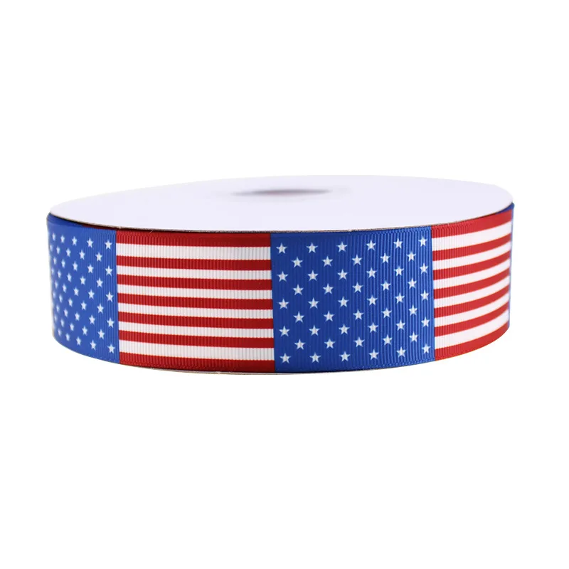 Термотрансферная лента 38 мм с рисунком по случаю Дня независимости Америки 50