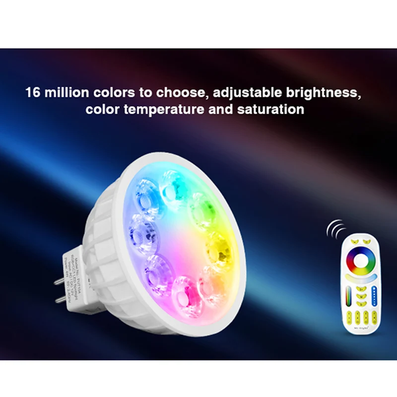 Miboxer 4 Вт RGB + CCT Светодиодный прожектор FUT103 GU10 FUT104 MR16 ная лампа для спальни