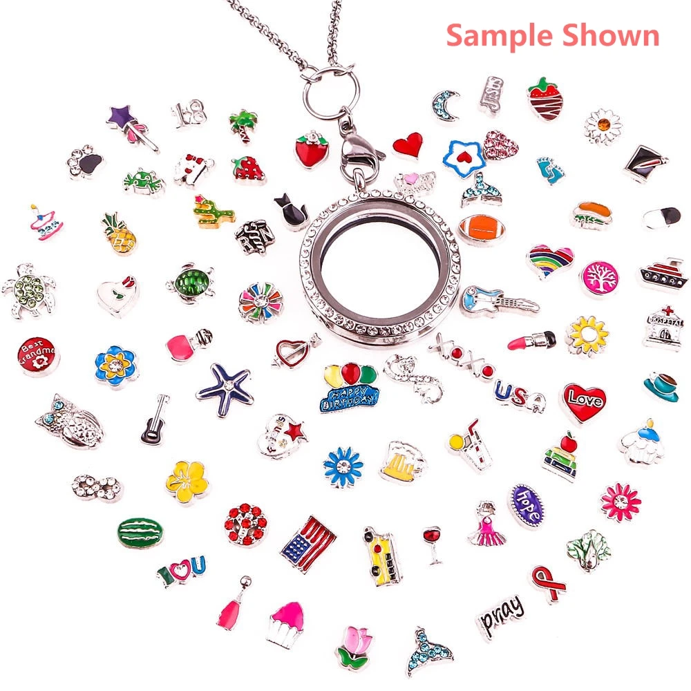 10pcs/lot Moustache Open crystal locket Key Ring Memory Living Magnet Glass Keychains Locket Jewelry Accessories | Украшения и