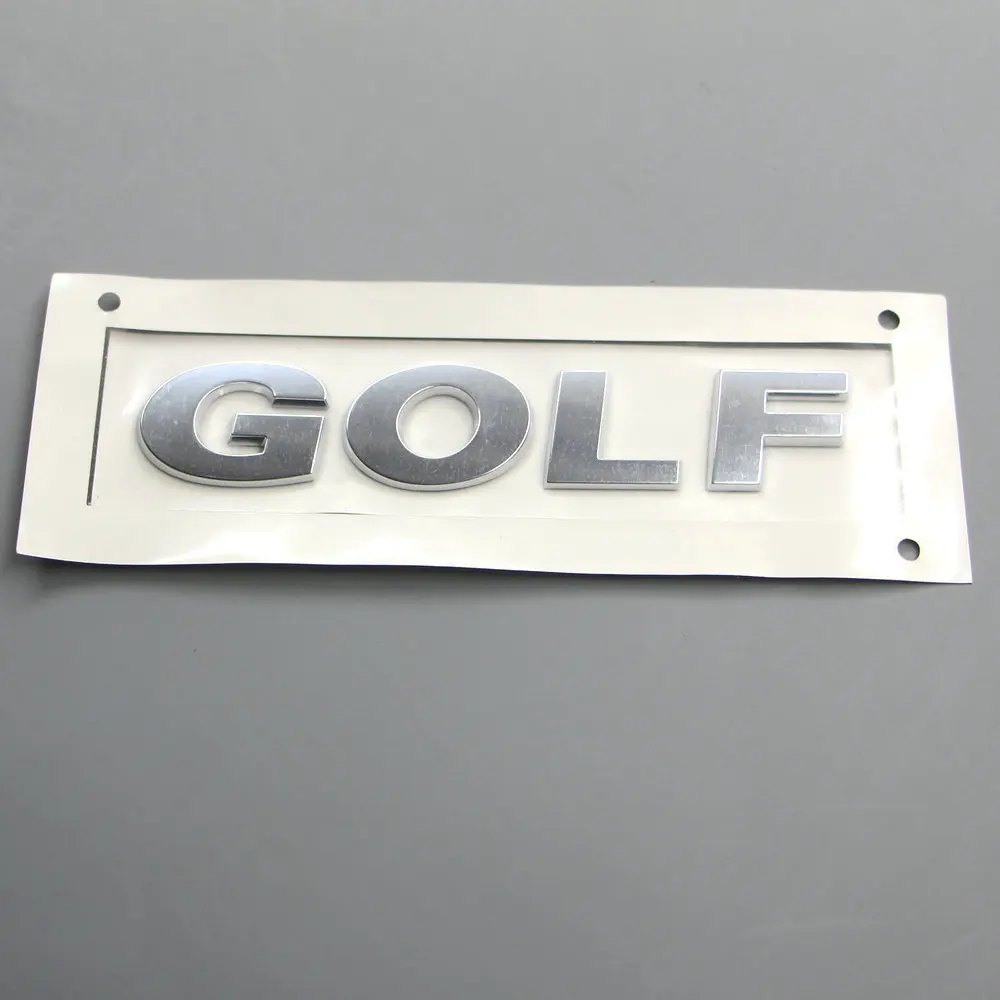 Apply to Golf 6 Golf 7 MK6 MK7 Luggage compartment lettering GOLF  Alphabet Stickers Auto Logos silvery ABS electroplating images - 6