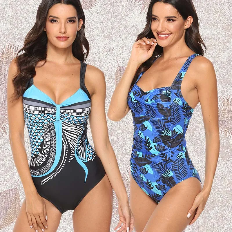 2020 сексуальный купальник размера плюс женский цельный винтажный пуш ап для