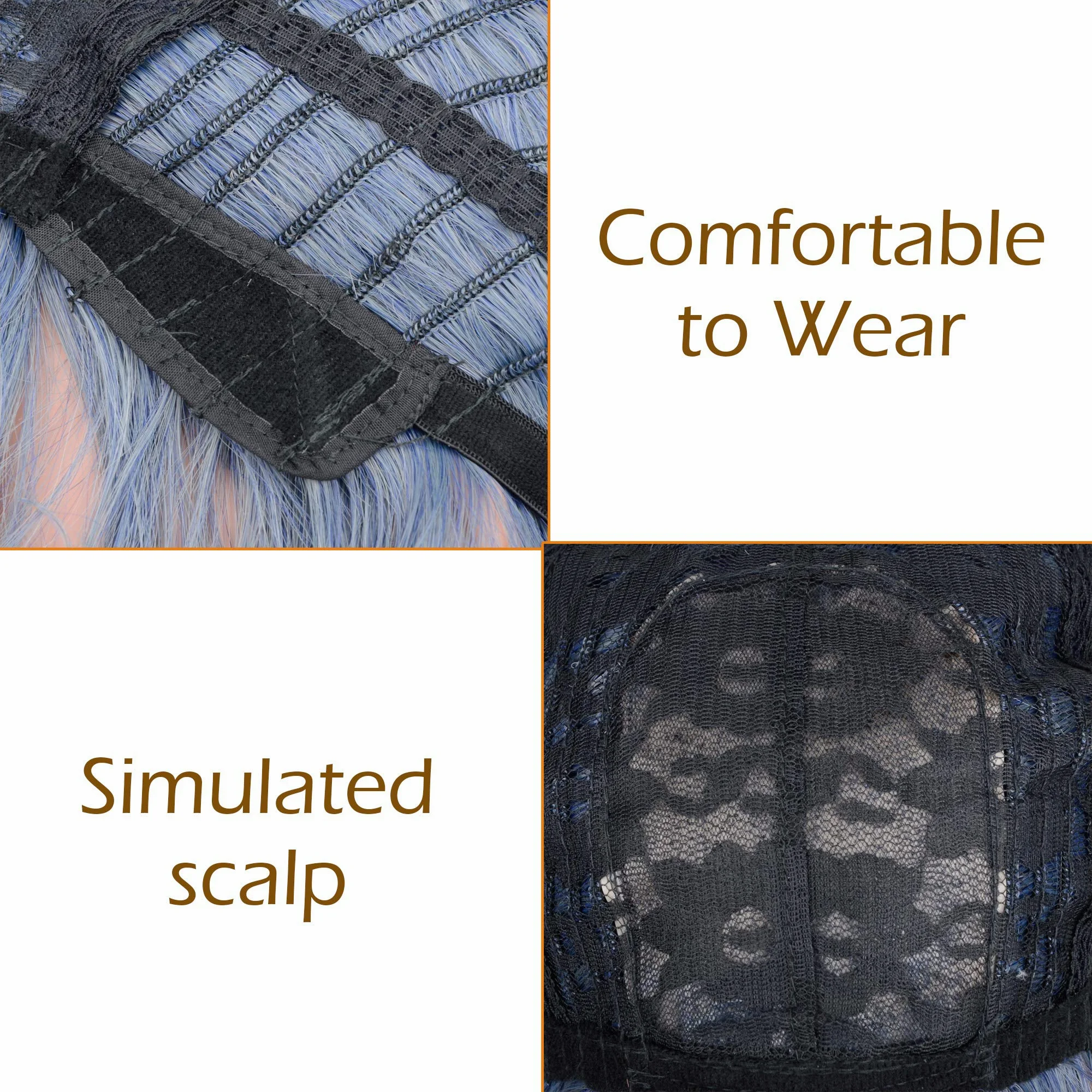 Волнистый парик Короткие парики с пневматической челкой женский короткий длиной