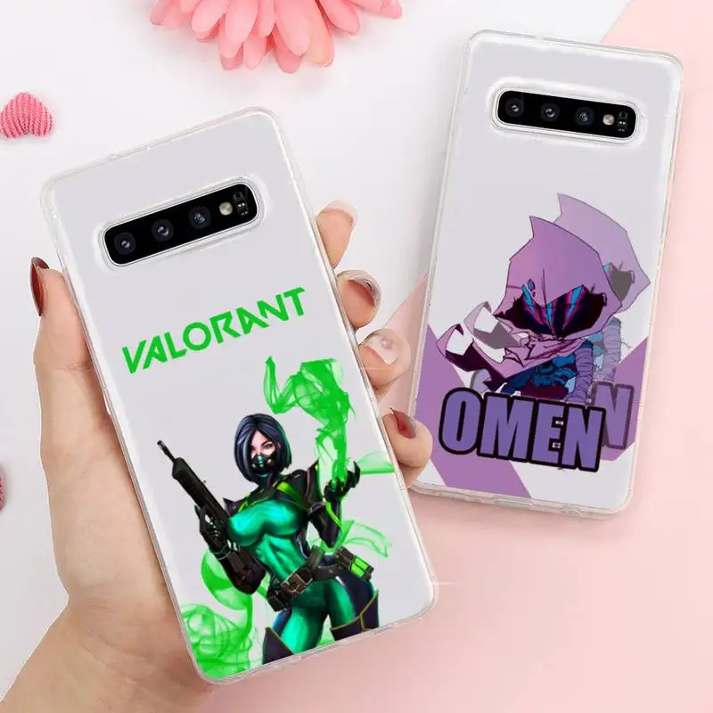 

Valorant famous game Phone Case Transparent For Samsung Galaxy A S Note 9 10 51 50 71 70 80 20 21 30s ultra plus