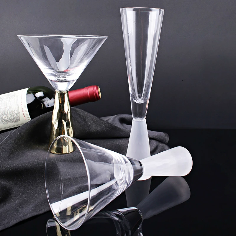 

US Artland Luxury Crystal Cocktail Glass High Grade Diamond Wedding Champagne Coupes Flutes Bar Martini Goblet Wine Glass Charms