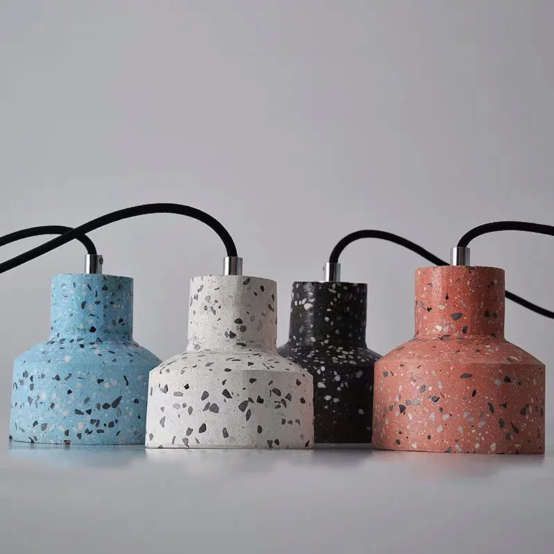 

A Nordic Design Cement Concrete Pendant Lights Modern Industrial Led Hanging Lamp dining room Bar Living Room Bedroom luminaire