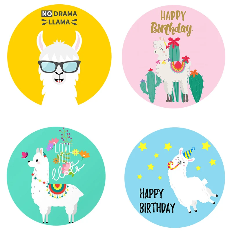 Наклейки ламы клейкие наклейки украшения сделай сам Мультяшные милые альпаки