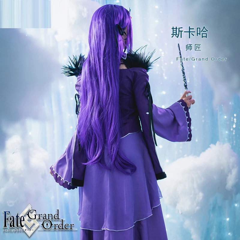 В магазине Fate Grand Order Scathach косплей костюм женское платье униформа костюмы для Хэллоуина для женщин аниме одежда наряды cos