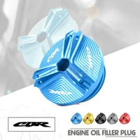 motorcycle accessories engine oil drain plug sump nut cup cover oil filler cap for honda cb650r cbr650r cbr500r cb1000r