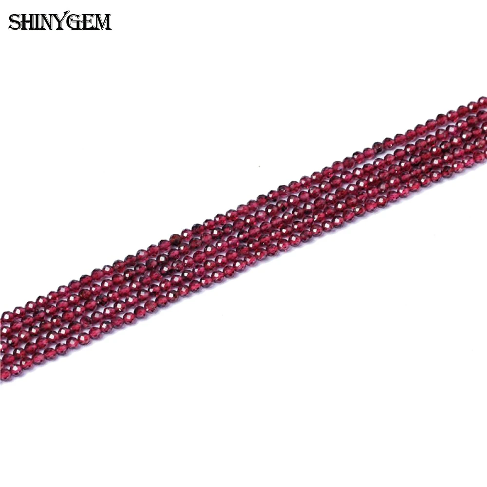 Блестящий Драгоценный Камень 2 мм/3 мм АААА Класса Натуральный граненый круглый