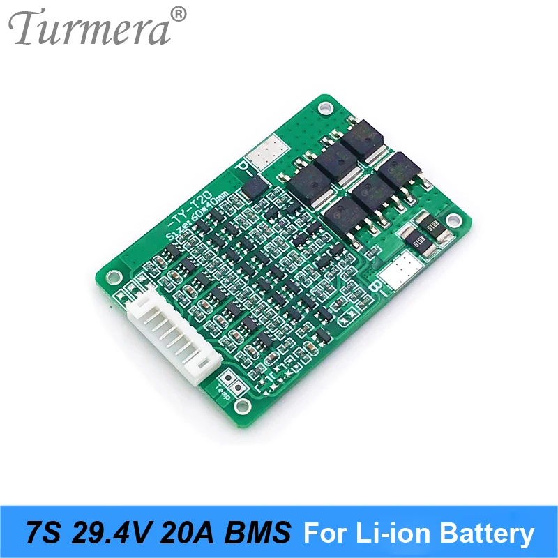 7S 24V 20A 18650 литиевая батарея Защитная плата для 25 2 V 29 4 E bike scooter Battery BMS Suit a Power Wheels