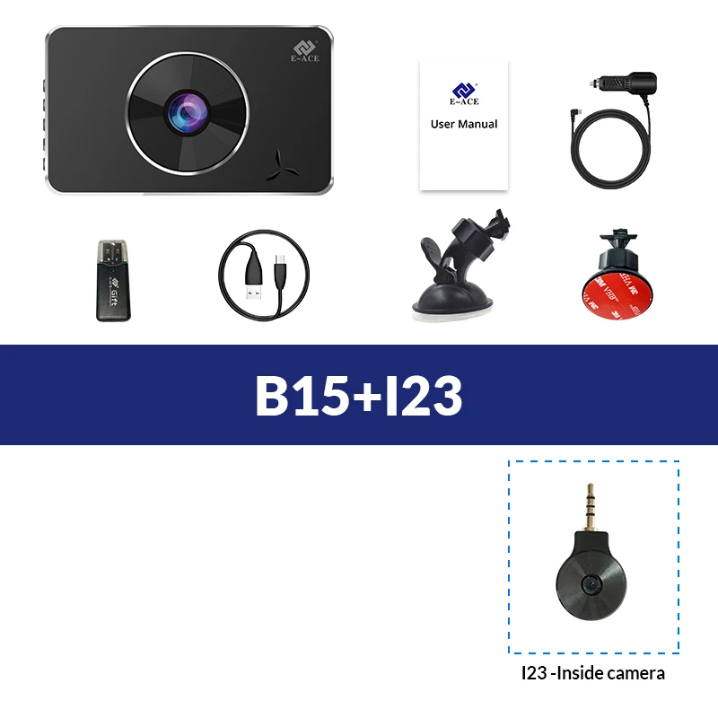E-ACE B15 3 дюймов Dash Cam мини Автомобильный видеорегистратор Новатэк видеокамера Авто Камера зеркало заднего вида Full HD 1080P регистратор видео Регистраторы Автомобильный видеорегистратор, Dvrs