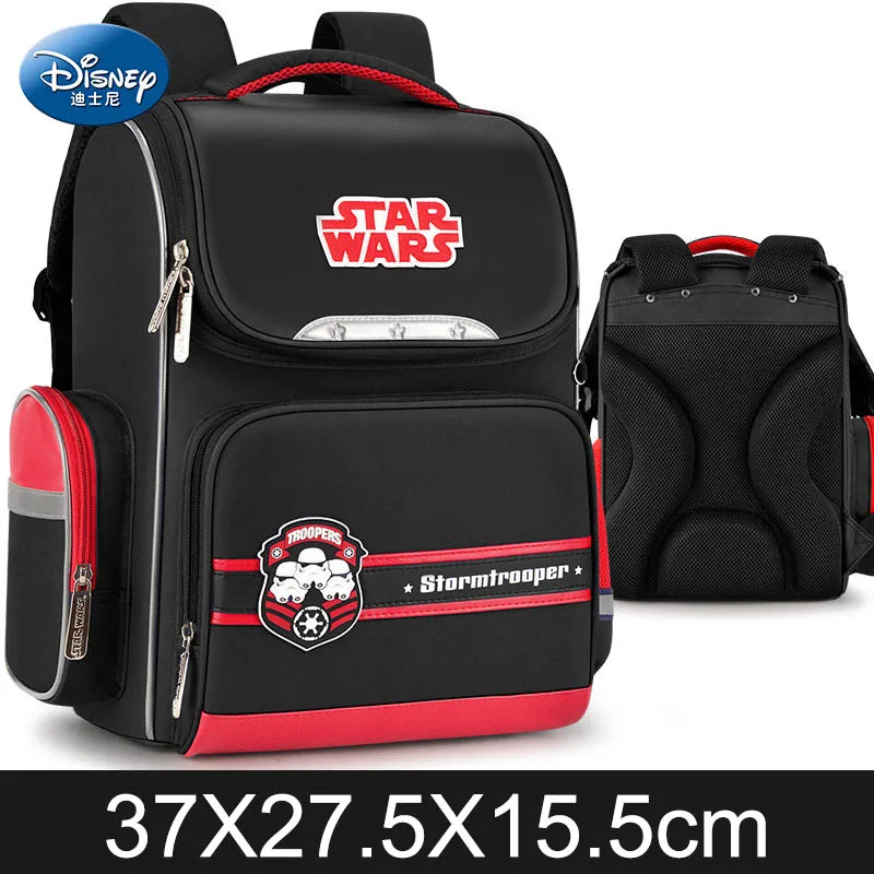 Disney Star Wars Cartoon Pattern Schoolbag Cute Kids Primary School Students 3-6 Grades Cool 7-12 Years Old Child Boy Backpack