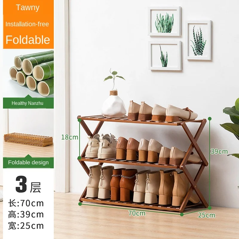 

Folding shoe rack simple door household economic shoe cabinet dormitory multi layer dustproof storage shoe organizer modern