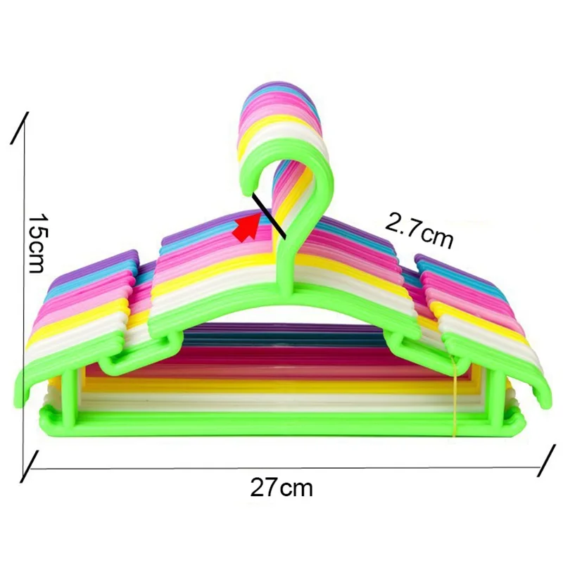 10 шт./лот детские вешалки для одежды пластиковая уличная сушилка детей детская