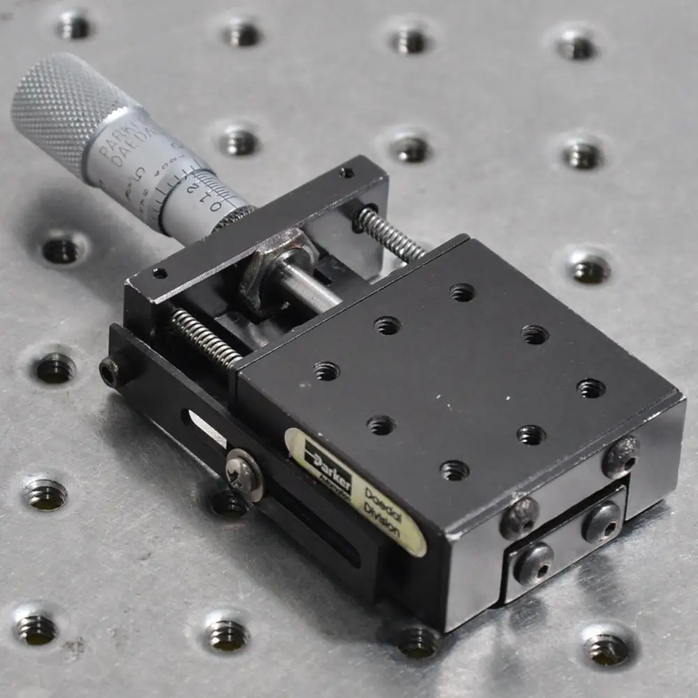 

Parker mobile tuning table manual Y-axis fine-tuning displacement sliding table table specifications 1.75*1.61in aluminum