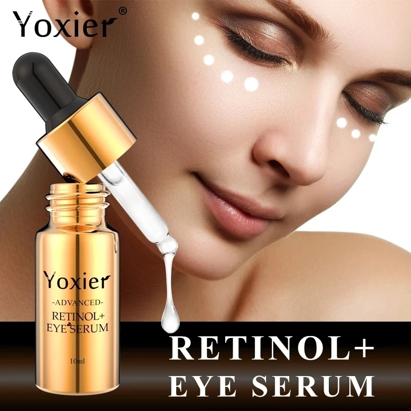 

3PCS/SET Skin Care Retinol Eye Serum Firming Dark Circles Deep Hydration Anti-Puffiness Anti-Aging Wrinkle Essence Eye Cream Oil