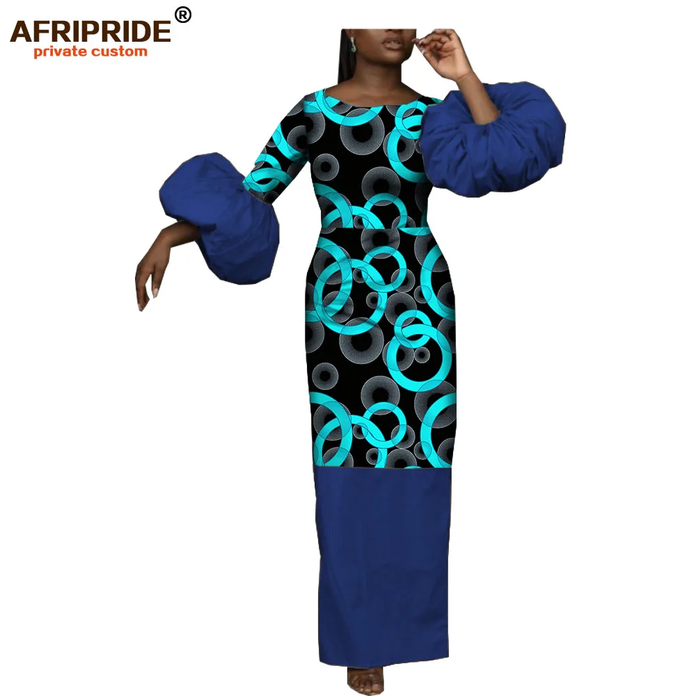 Осенняя одежда в африканском стиле прямое женское платье AFRIPRIDE с длинным рукавом