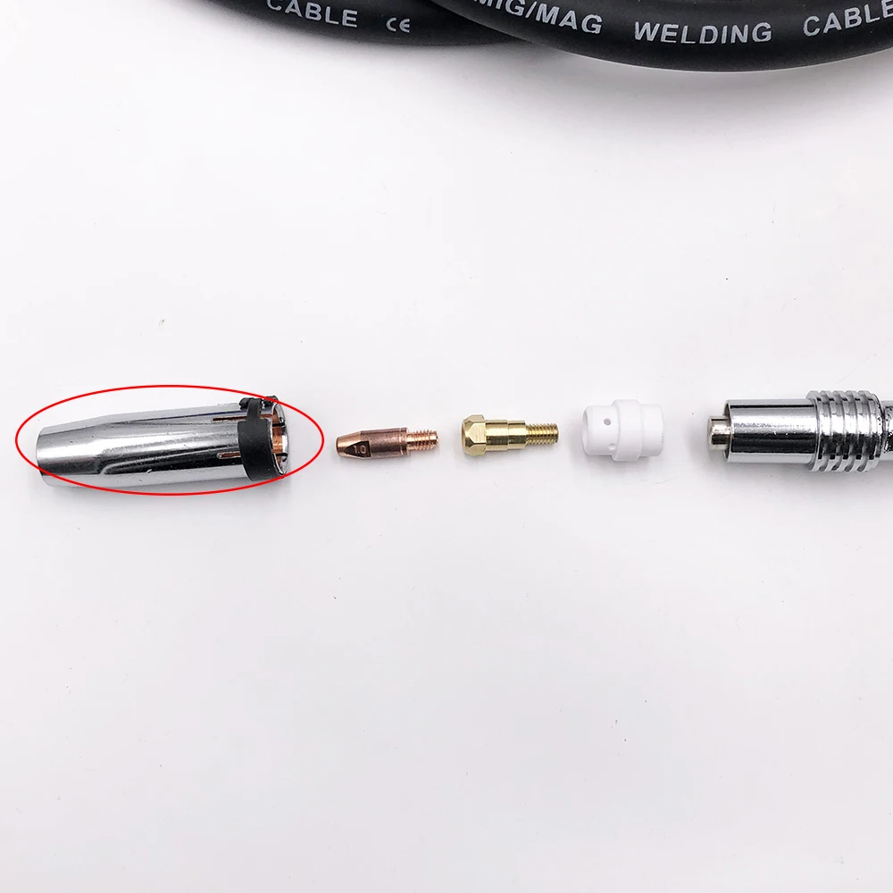 5pcs 145.0047 145.0080 145.0128 MB24 MB23 24KD Gas Nozzle for MIG MAG CO2 welding torch machine | Инструменты