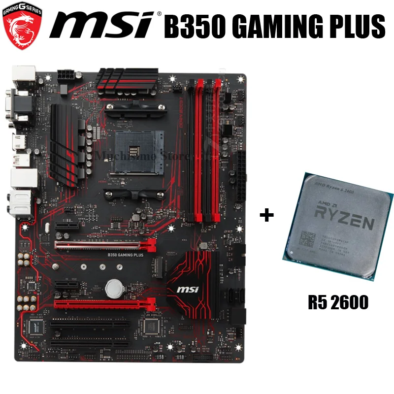 MSI b350 Gaming Plus. Материнка Ryzen 5 2600.