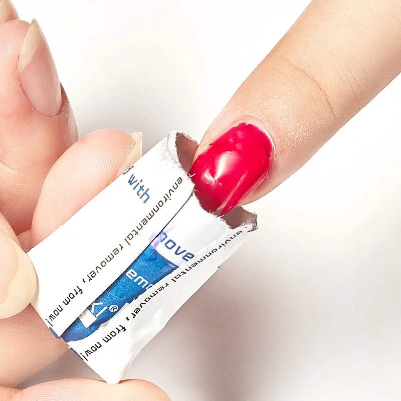 Четыре лилии УФ замачивающиеся гелевые накладки для снятия лака влажная бумага