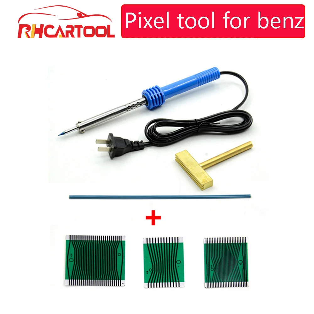 Для MB W210 W202 W208 кластера ленточный кабель 3 шт./компл. для Benz битых пикселей ЖК-дисплей для ремонта дисплея+ Т-наконечник паяльника