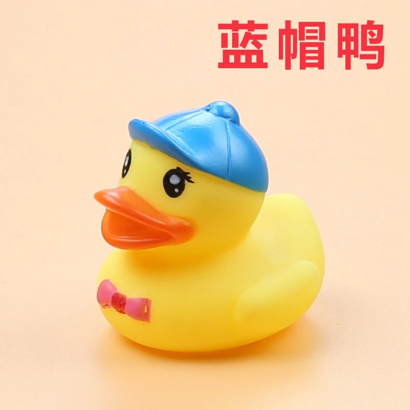 ZWX146-10 Игрушка для ванной для детей, детская игрушка для ванной, забавное животное для купания, резиновая утка, животное, вызов, милый пляж, вода, Kawaii, желтая утка, игрушки в виде уток - Цвет: ZWX146-10