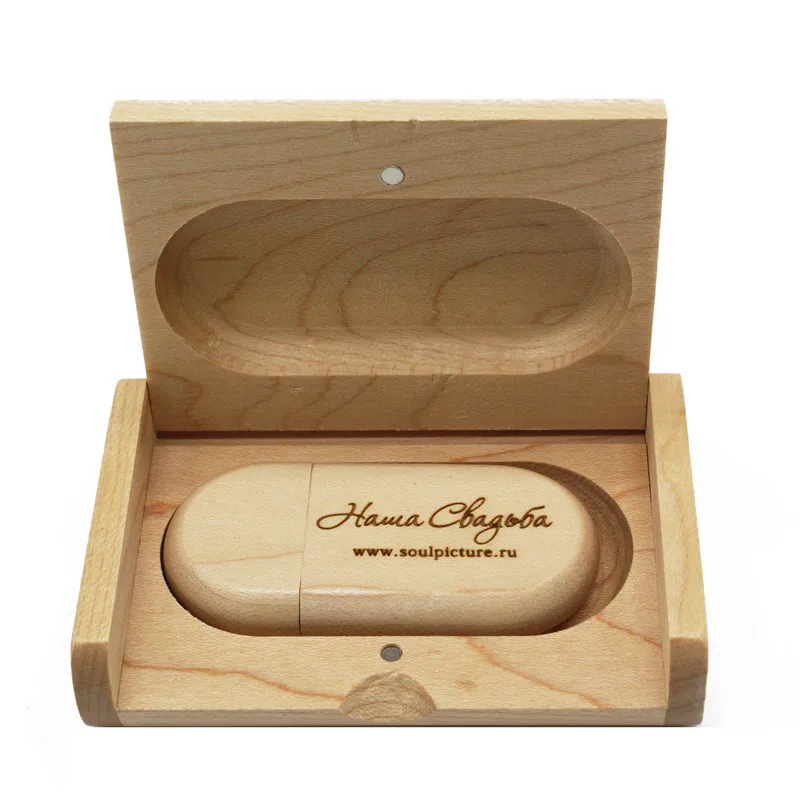 Usb флешка с логотипом TEXT ME wooden + box 4 ГБ 8 16 32 64 ГБ|usb flash drive 4gb|flash driveusb |