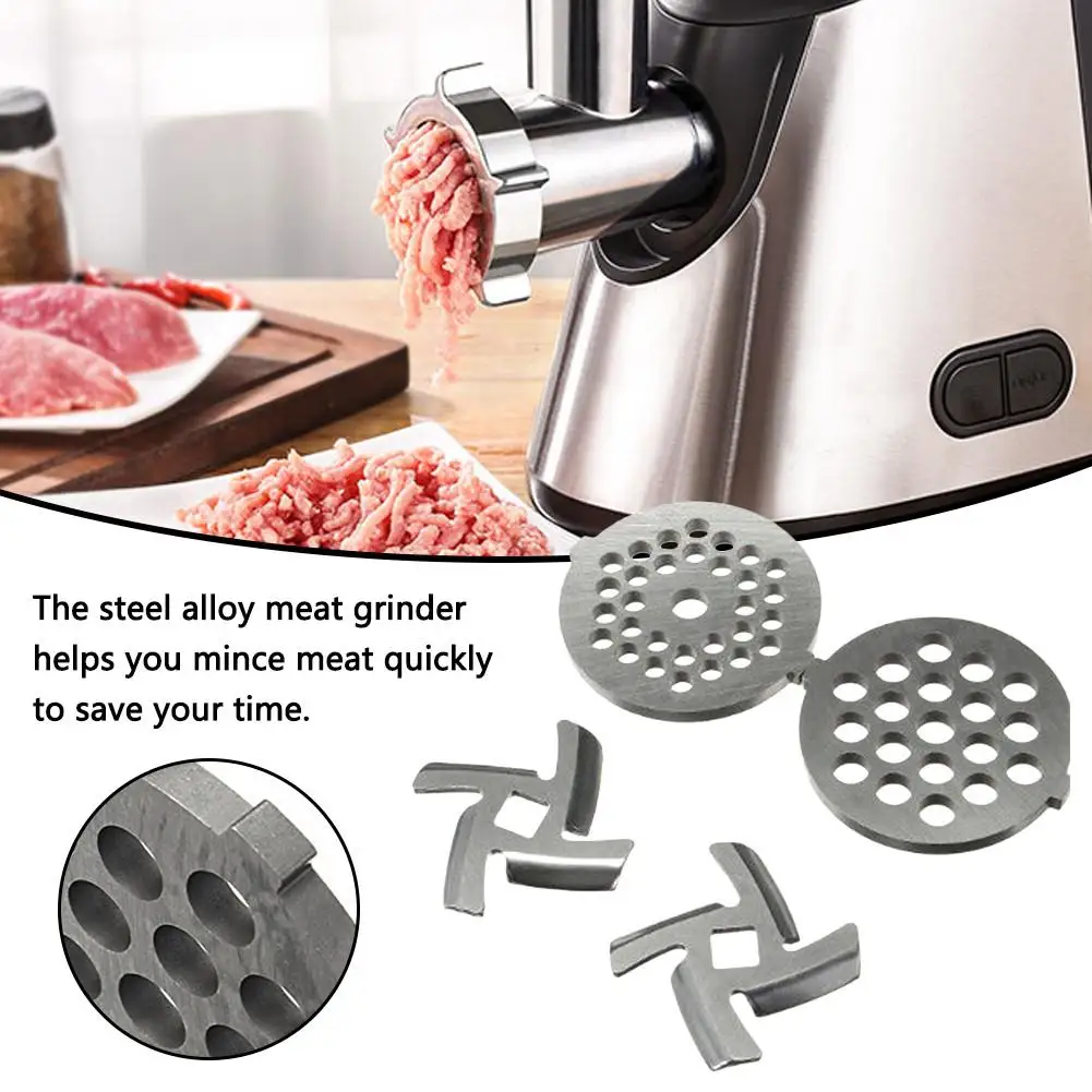 4-piece Set Meat Grinder Household Steel Alloy Chopper Grinding Spare Part Accessories for Quick Mince | Дом и сад