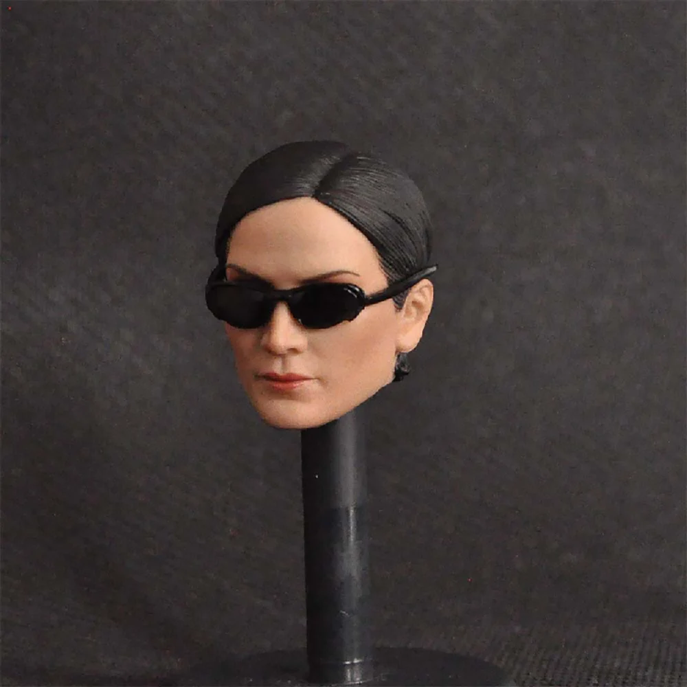In Stock MC003 1/6 Female Agent The Matrix Trinity Head Carving Sculpt For 12&quot Figure Body | Игрушки и хобби