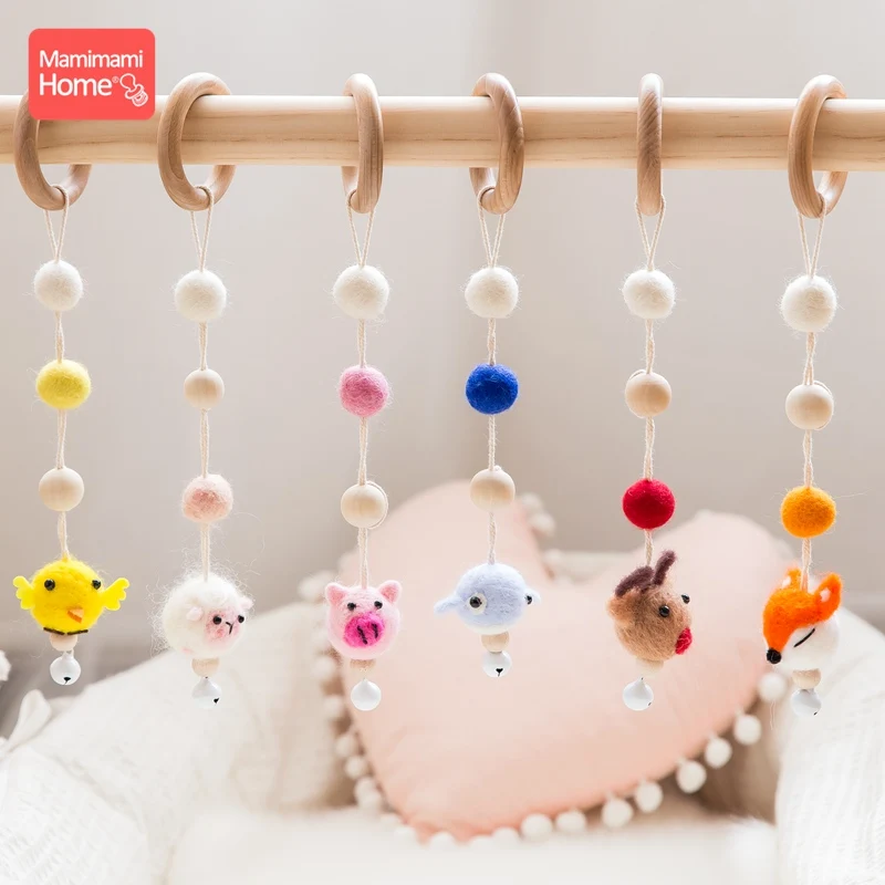 Mamihome 1 шт. Колокольчик для детской кроватки грызунок кулон гирлянда из шариков