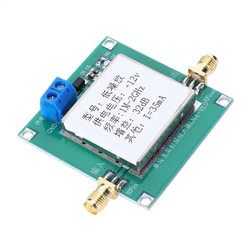 12 V широкополосный усилитель РЧ низкая Шум LNA 0 01-2000 МГц 32 дБ радио Управление