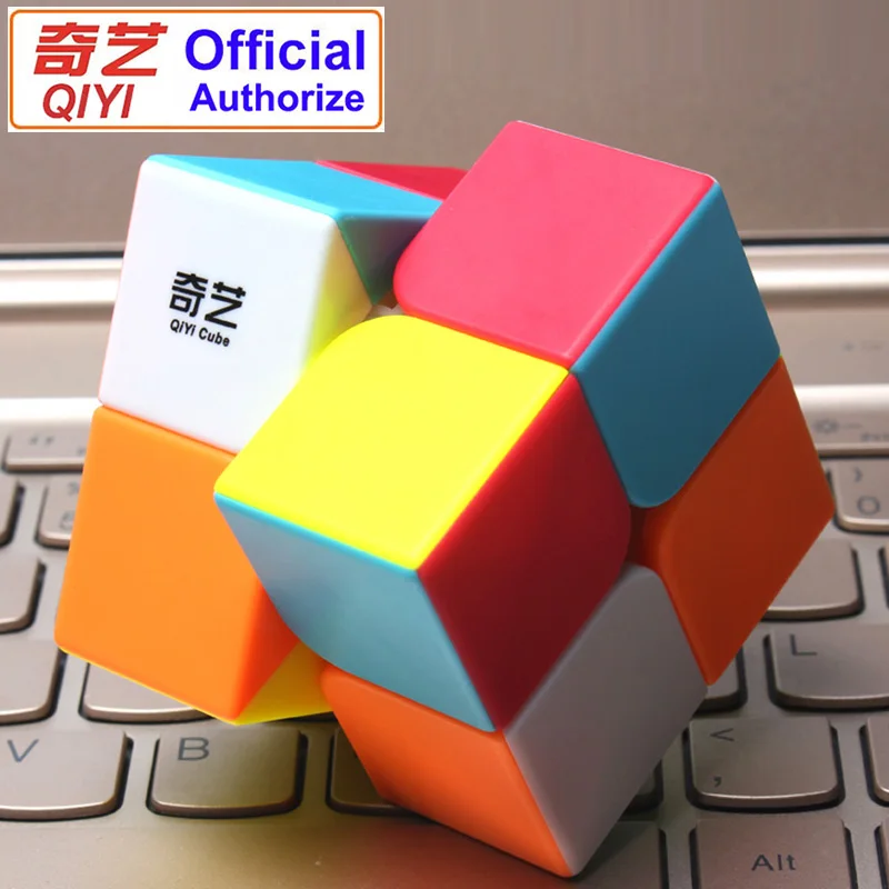 Волшебный куб QIYI 2x2 без наклеек 2x2x2 волшебная головоломка развивающие игрушки для