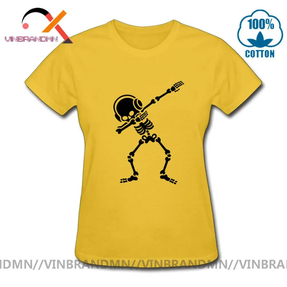 Skelton Dab Футболка женская Dabben наушники музыкальная футболка рок н ролл рубашка
