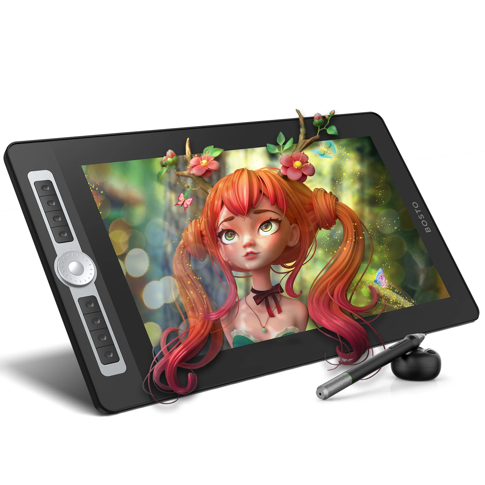 Графический планшет BOSTO 15 6 ''BT 16HD PRO цифровой для рисования монитор с 8