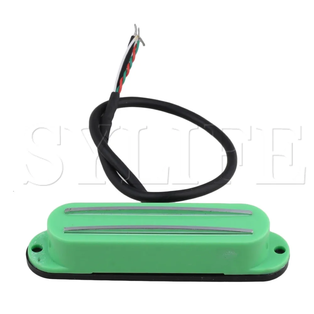 Укулеле электрическая гитара двойная рейка магнитный Humbucker Pickup 4 Wire Green|Детали и