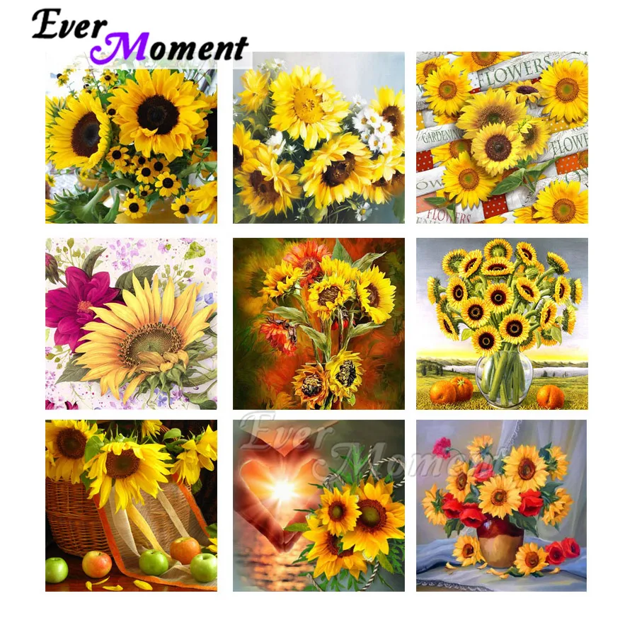 Набор для алмазной вышивки с подсолнухами и яблоками|Алмазная мозаика вышивка| |