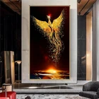 Набор для алмазной вышивки Феникс, картина с квадратнымикруглыми стразами, 5D Вышивка с изображением животных, мозаика сделай сам, домашний декор для стен