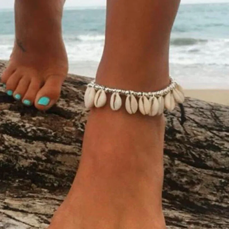 Браслеты на ногу Многослойные женские винтажные анклеты ручной работы с