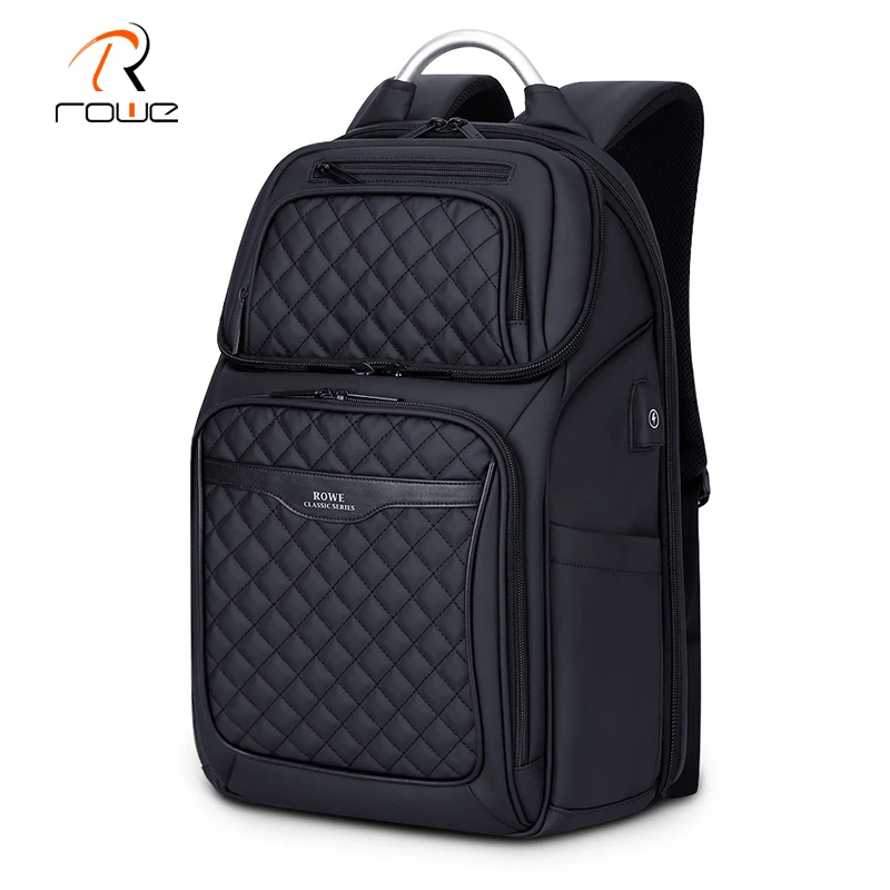 

Rowe Men Backpack Multifunction USB 17 Inch Laptop Mochila Fashion Business Large Capacity Waterproof Travel Backpack For Men