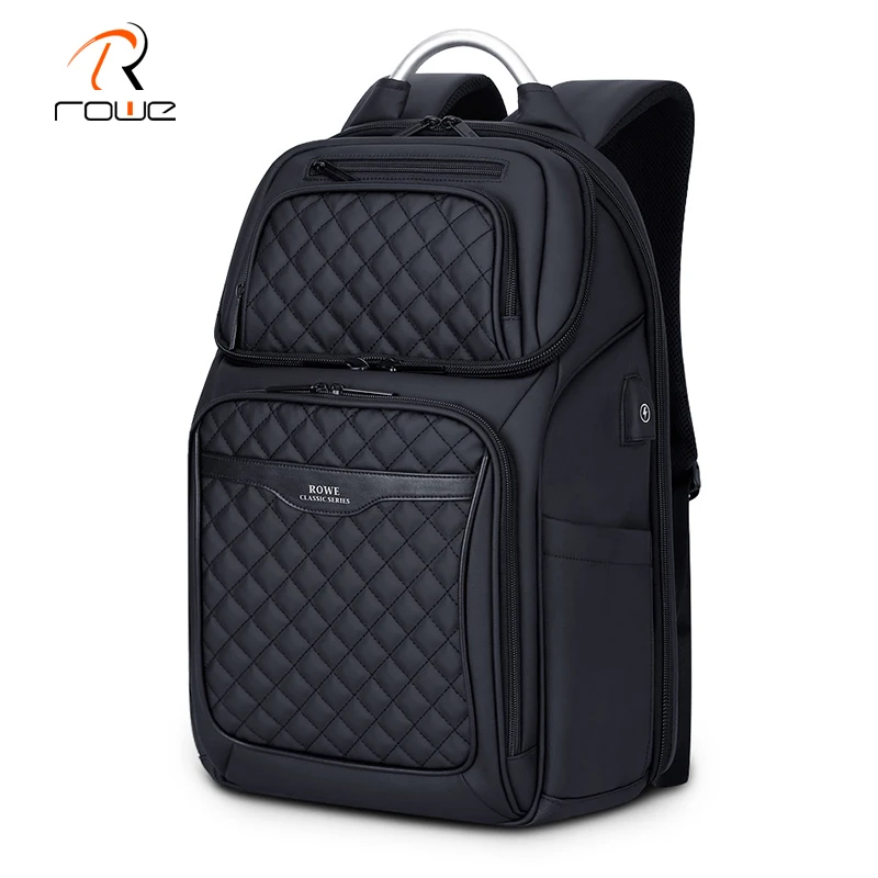ROWE мужской рюкзак Многофункциональный USB 17 дюймов ноутбук Mochila модный бизнес