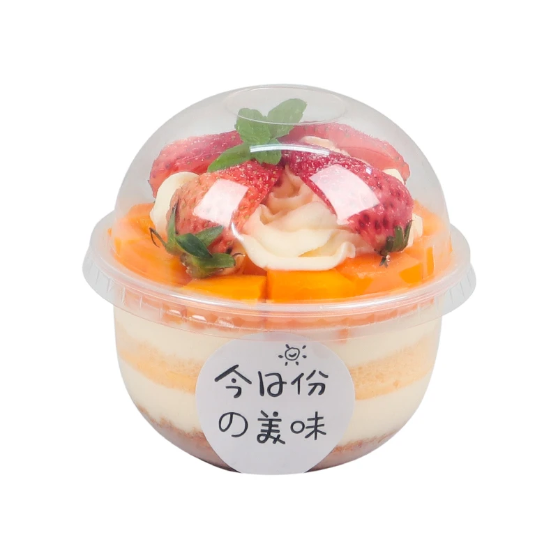 

50pcs Net red 250ML clear dessert cup small U shape creative ice cream cups kid birthday party pudding jelly ygourt cup with lid